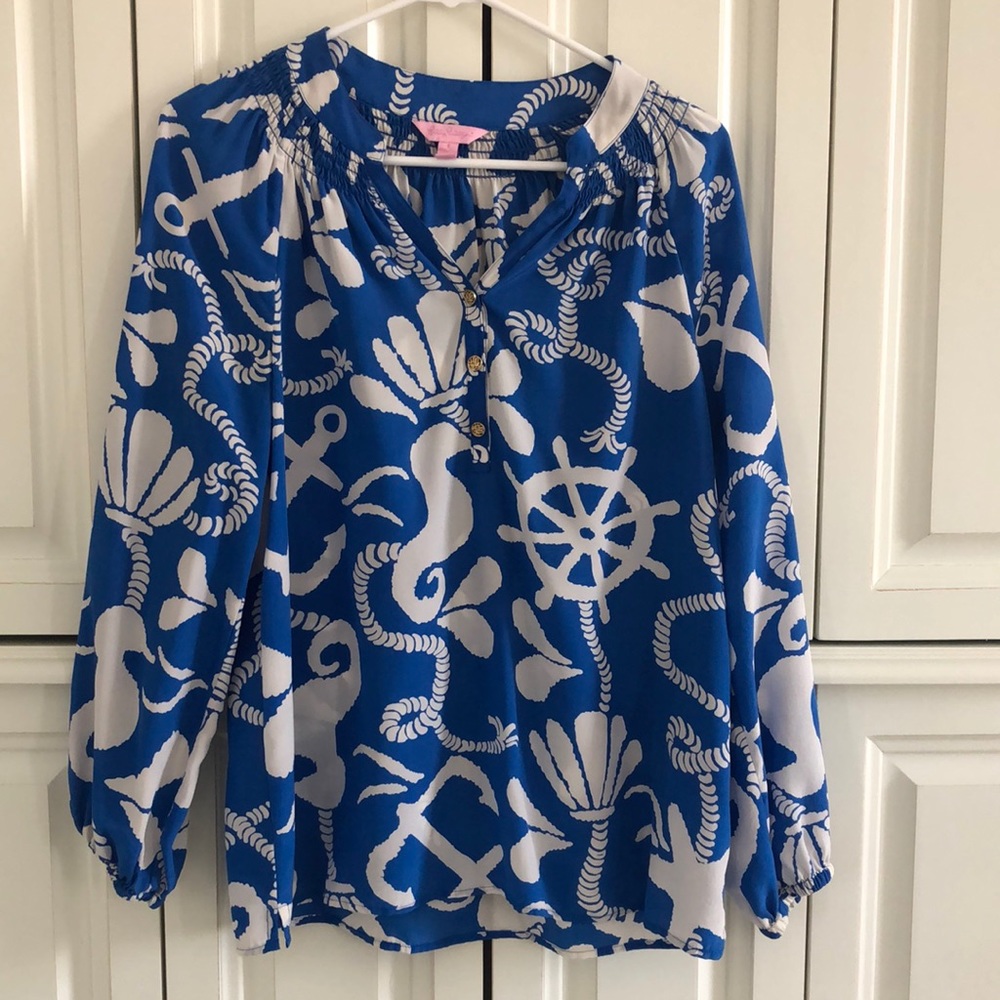 Lily Pulitzer silk top